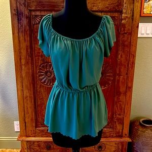 Anthropologie 9-H15 StCl - Kelly Green Blouse - Sz XS